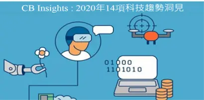 【新興領域：2月焦點1】解析CB Insights 對2020年的14科技趨勢洞見