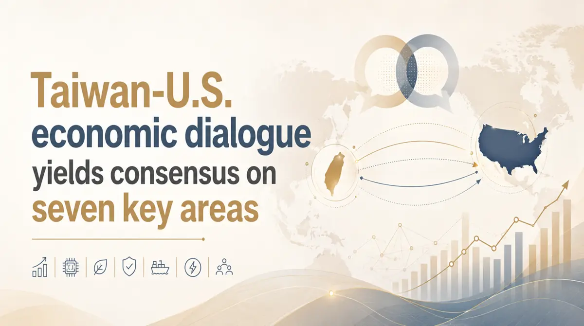 2. Taiwan-U.S. economic dialogue yields consensus on seven key areas